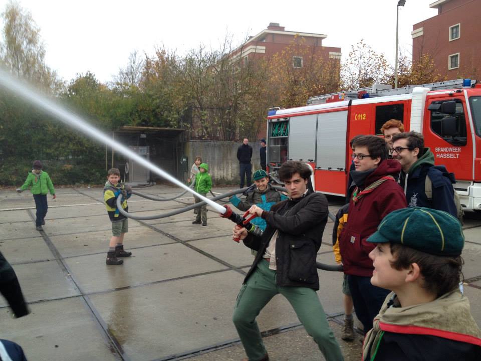 Sint-Martinus den XIIde - Bezoek Brandweer Welpen Kiewit